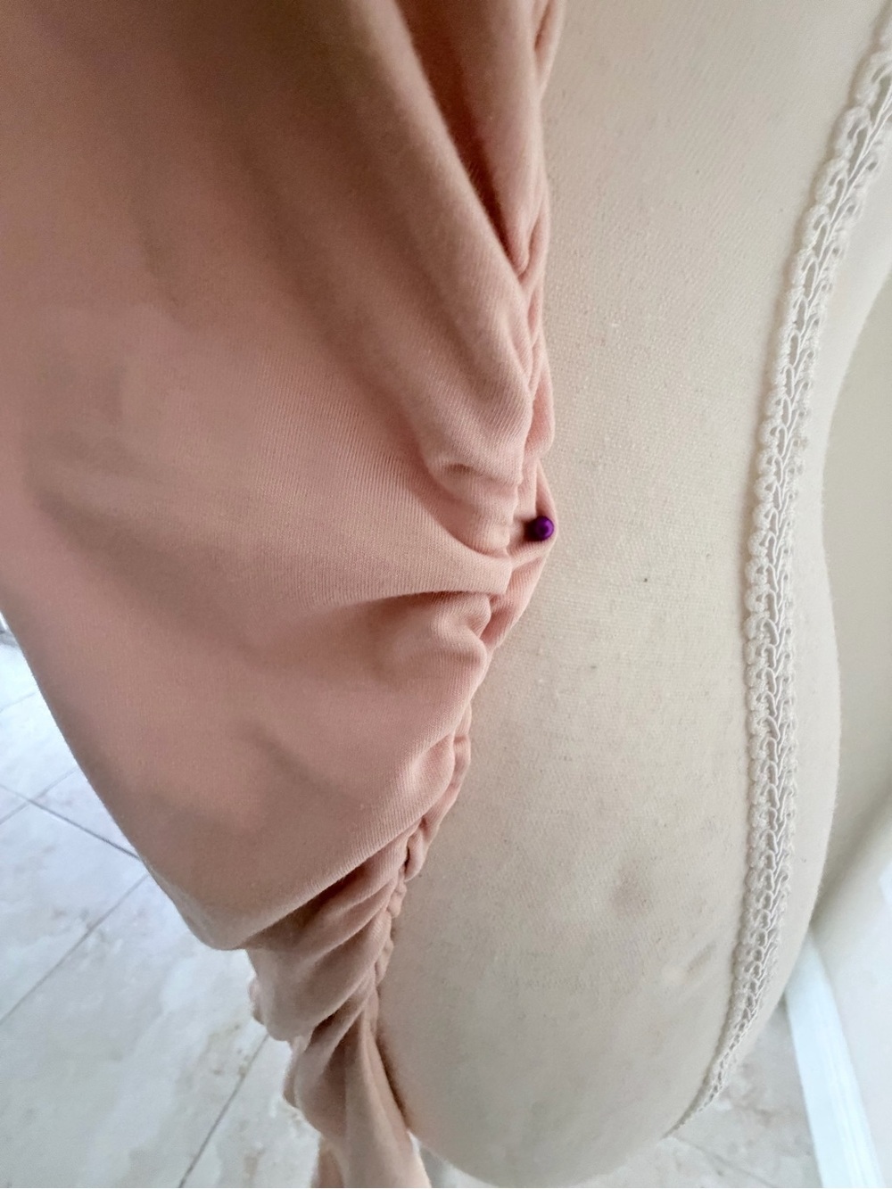 Aritzia Wilfred-Sleeveless Pink Ruffle Hem Midi Dress - Picture 8 of 11